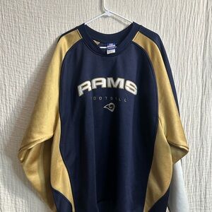Men's Navy and Gold Rams Sweater Sz xl